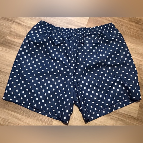 Navy Star Print Shorts - Picture 4 of 4
